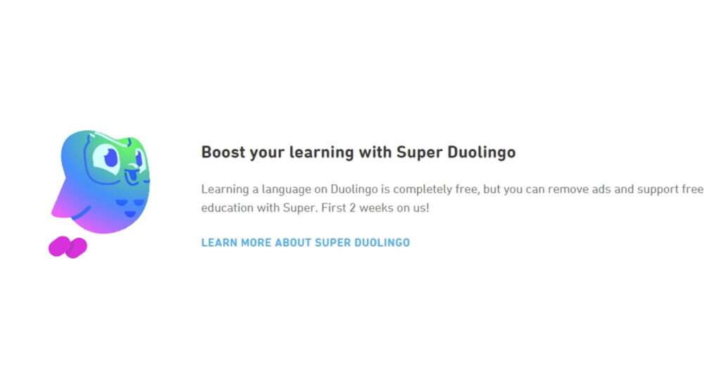 Boost your learning with Super Duolingo